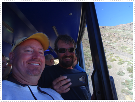 Robert and Shawn in the cable car Robert and Shawn in the cable car